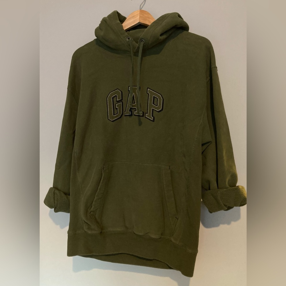 Vintage Y2K Gap Olive Green Hoodie